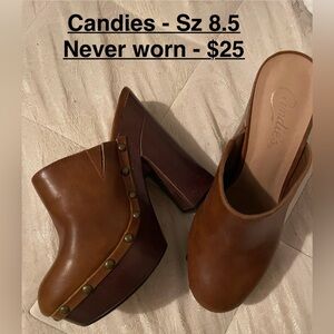 Disregard pic price 
Candies Sz 8.5 (USA)
Never worn - Color:Brown 
 $12